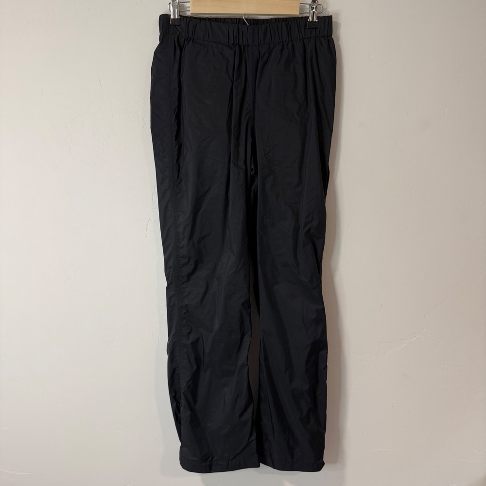 Columbia Womens Storm Surge Rain Pants Small Black Omni-Tech Waterproof Trousers